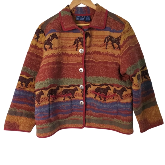 Jane Ashley Jackets & Blazers - Vintage Southwestern Tapestry Jacket